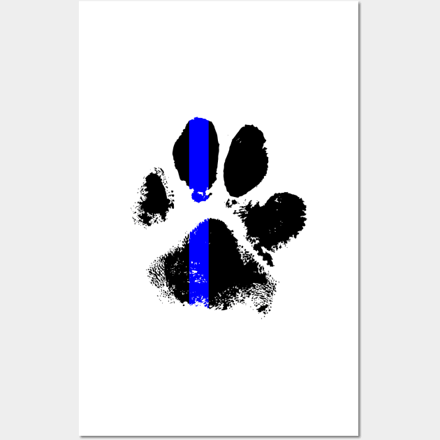 k9 blue line stickers and other products Wall Art by B0red